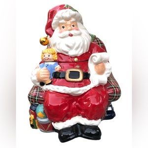 Jeffrey Banks For David’s Cookies A Bite Above the Rest Santa Cookie Jar